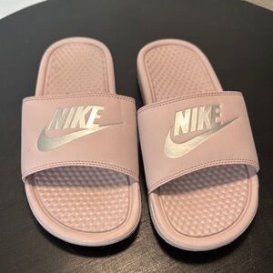 Nike Pink Slide Sandals